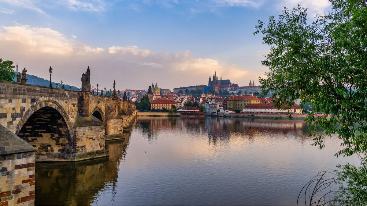 Beautiful view of Prague